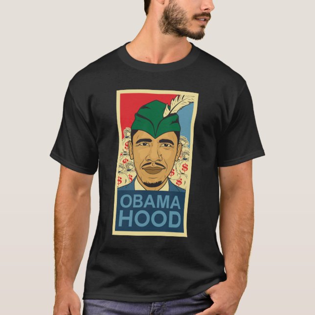 Obama huvautslagsplats t-shirt (Framsida)