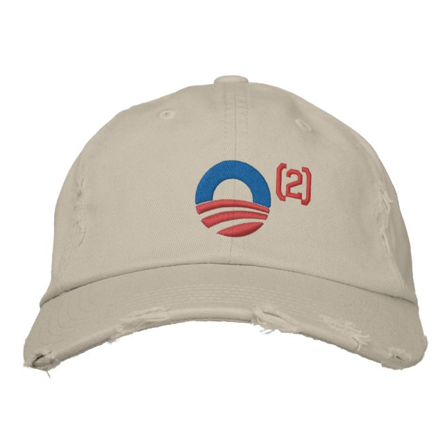 Obama i Baseball Cap i två delar Broderad Keps (Framsida)