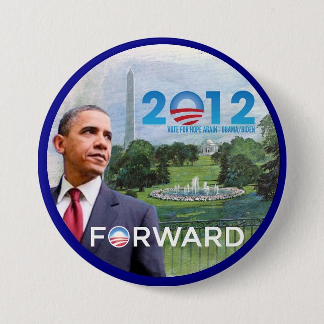 Obama i Washington 2012 Knapp (Framsida)