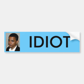 obama IDIOT Bildekal