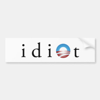 Obama idiotbildekal bildekal