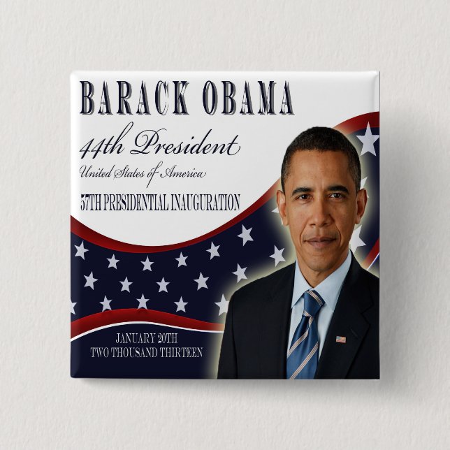 Obama Inauguration 2013 Button Knapp (Framsida)