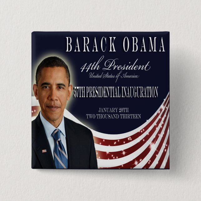 Obama Inauguration 2013 Button Knapp (Framsida)