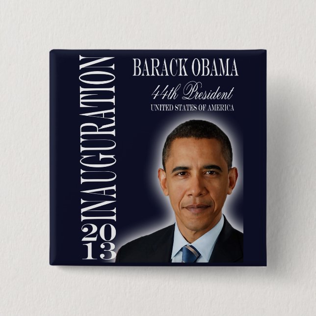 Obama Inauguration 2013 Button Knapp (Framsida)
