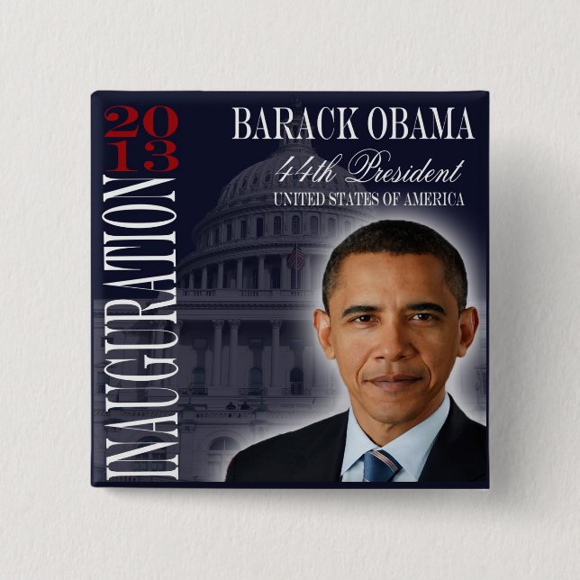 Obama Inauguration 2013 Button Knapp (Framsida)