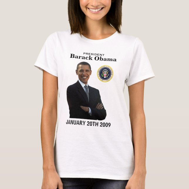 Obama Inauguration Dam Long-sleeve Tee (Framsida)