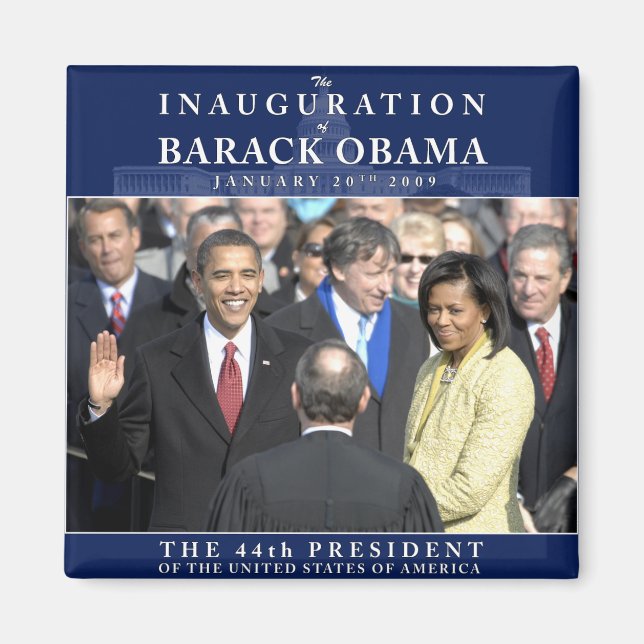 Obama Inauguration Photo Magnet (Framsidan)