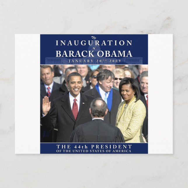 Obama Inauguration Photo Vykort (Framsida)
