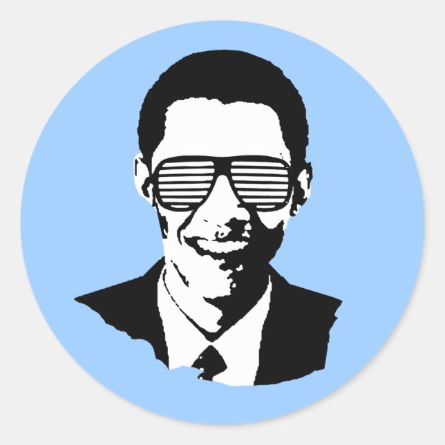 Obama Inauguration Runt Klistermärke (Framsida)