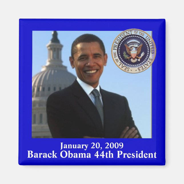 Obama Inauguration souvenir Magnet (Framsidan)