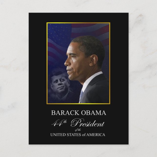 Obama Inauguration Souvenir Postcard - Anpassad Vykort (Framsida)