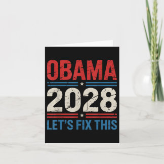 Obama inför president 2028 kan lösa detta Obama Kort
