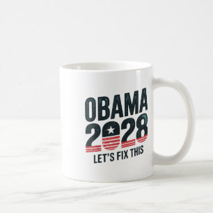 Obama inför valet av president 2028, politisk ledn kaffemugg