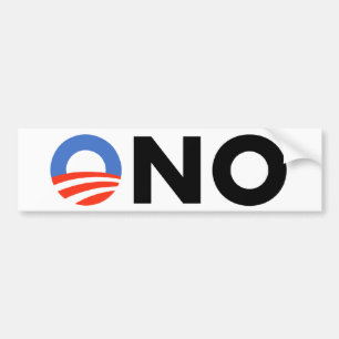 Obama ingen Bama Nobama Oh ingen Obama Bildekal