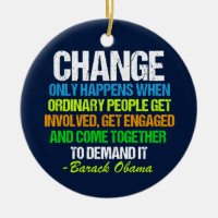 Obama inspiration, ändring av citattecken för Tal