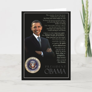 Obama inspirationkort kort