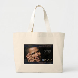 Obama inspirera citationstecken jumbo tygkasse