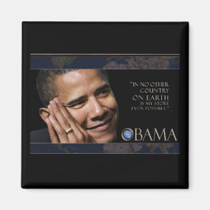 Obama inspirera citationstecken magnet