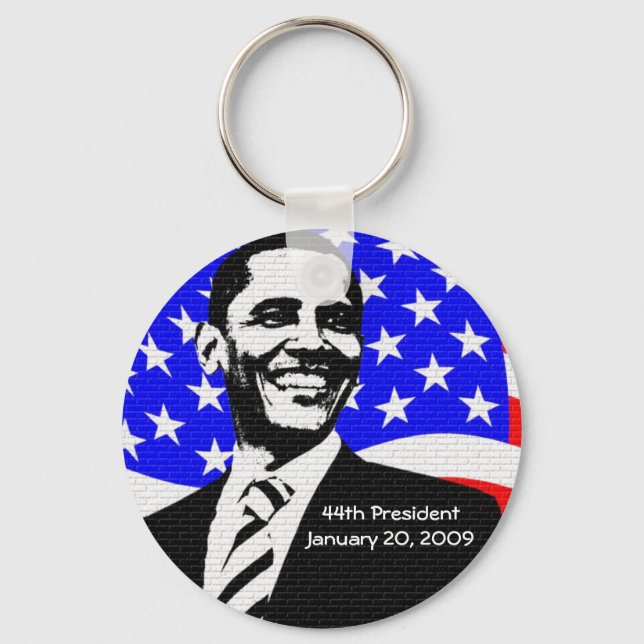 Obama-installationen 2009 Commerative Keychain Nyckelring (Framsida)