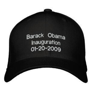 Obama-installationen 20-01-09 broderad keps