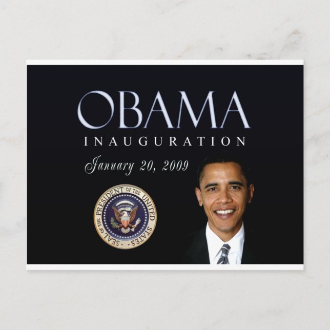 Obama-installationen Vykort (Framsida)