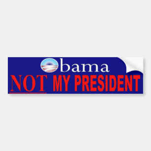 Obama - inte min president bildekal