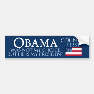 Obama - inte min Prima-presidentbildekal Bildekal