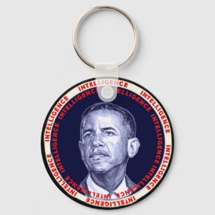 Obama Intelligence-nyckelkedja Nyckelring