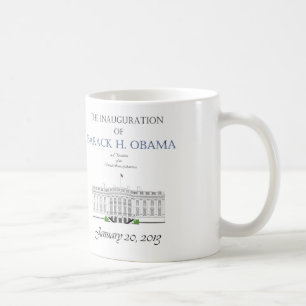Obama invigning 2013 kaffemugg
