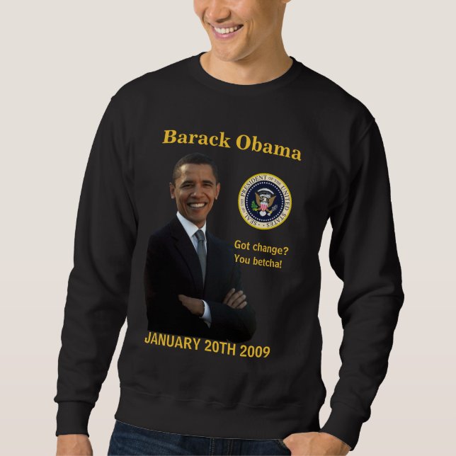 Obama invigning - harändring? långärmad tröja (Framsida)