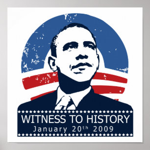 Obama invigning poster