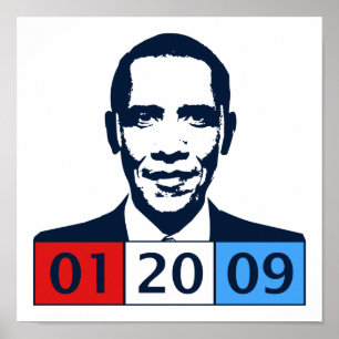 Obama invigning poster