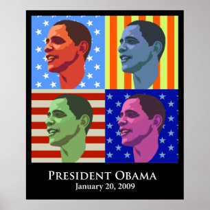 Obama invigning poster