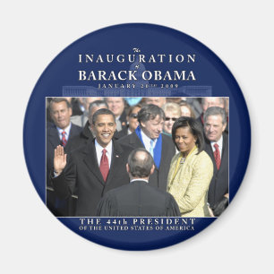 Obama invigningfoto magnet