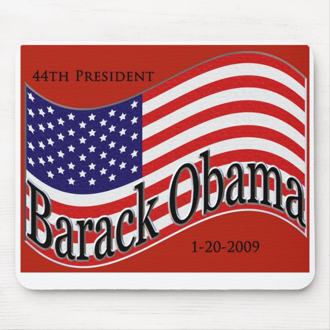 Obama invigningMousepad souvenir Musmatta (Framsidan)