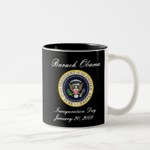 Obama invigningmugg 2009 Två-Tonad mugg