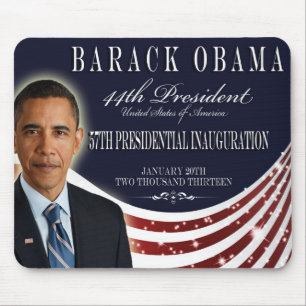 Obama invigningsouvenir 2013 Mousepad Musmatta