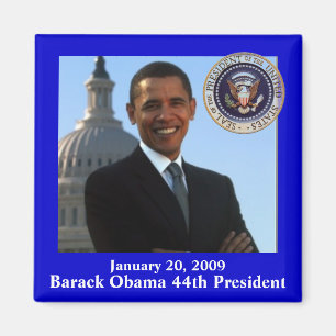 Obama invigningsouvenir magnet