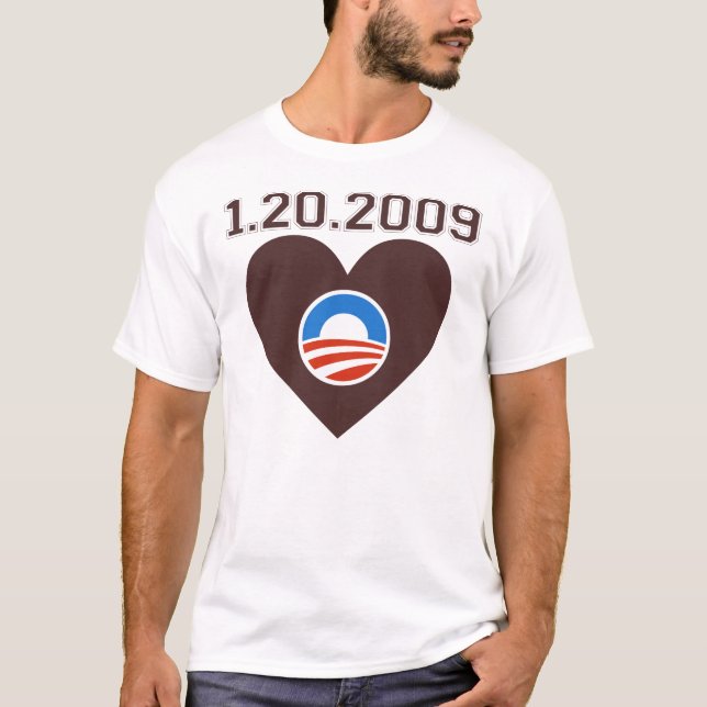 Obama invigningT-tröja T Shirt (Framsida)