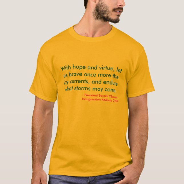 Obama invigningT-tröja T-shirt (Framsida)