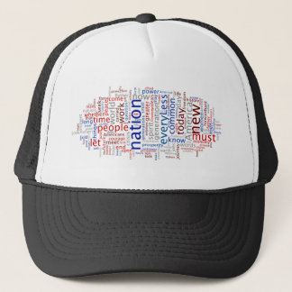 Obama invigningtal Tagcloud Keps