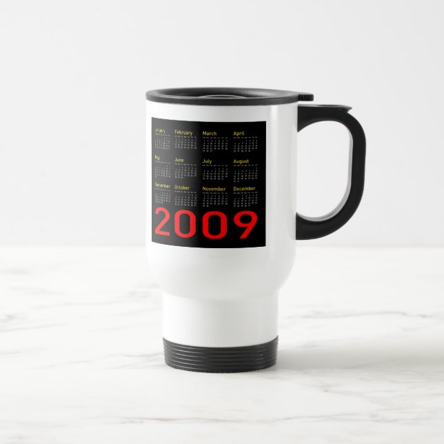 Obama invigningtravel mug med kalendern resemugg (Höger)