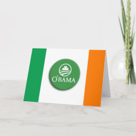 O'bama Irish - hälsningskort Kort