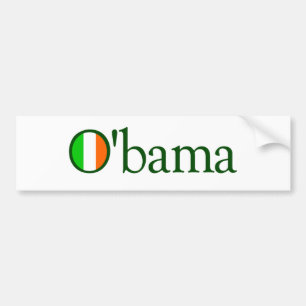 Obama irländare bildekal