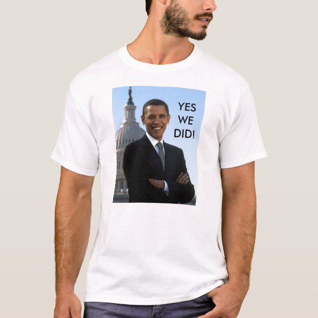 Obama ja gjorde vi! t-shirt (Framsida)