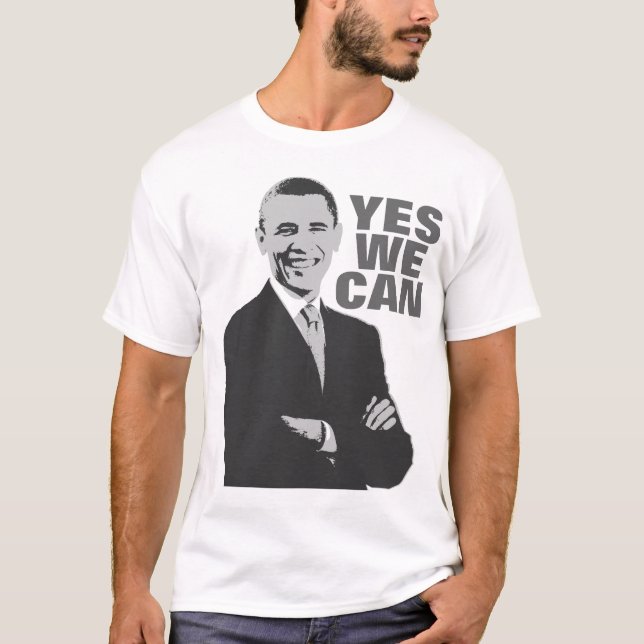 Obama ja kan vi den | T-tröja Tröja (Framsida)