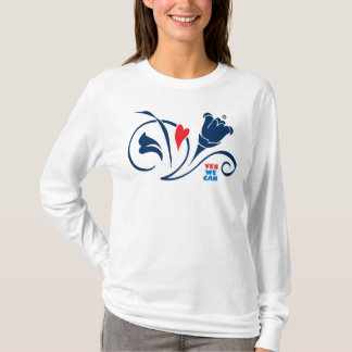 Obama - ja kan vi, långärmadT-tröja, vit Tee Shirt