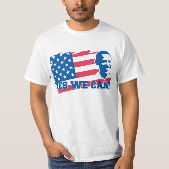 Obama ja kan vi T-tröja T-shirt (Framsida)