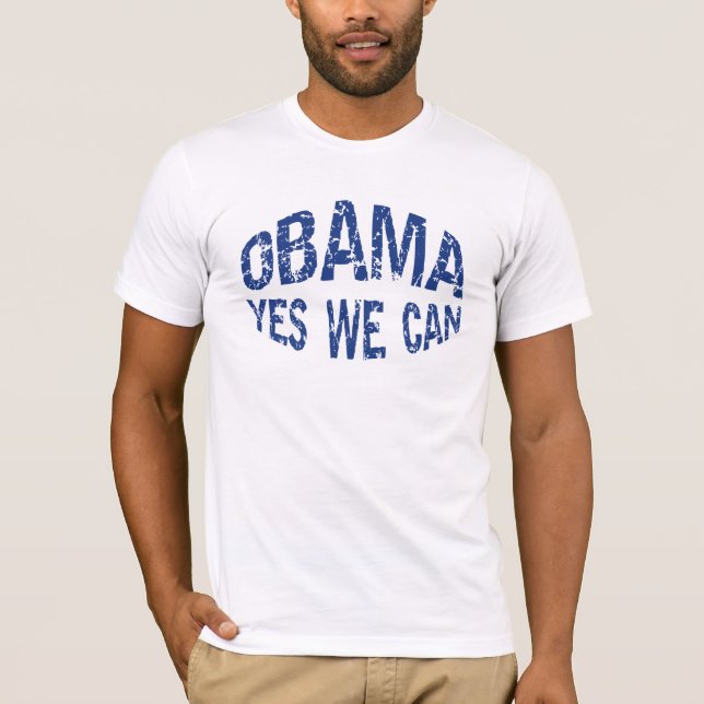Obama ja kan vi T-tröja Tee Shirt (Framsida)