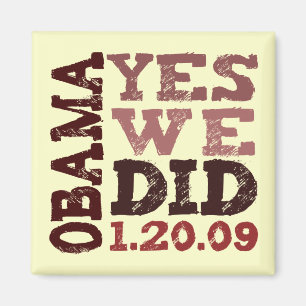 OBAMA JA VI GJORD 1.20.09 - fyrkantig magnet